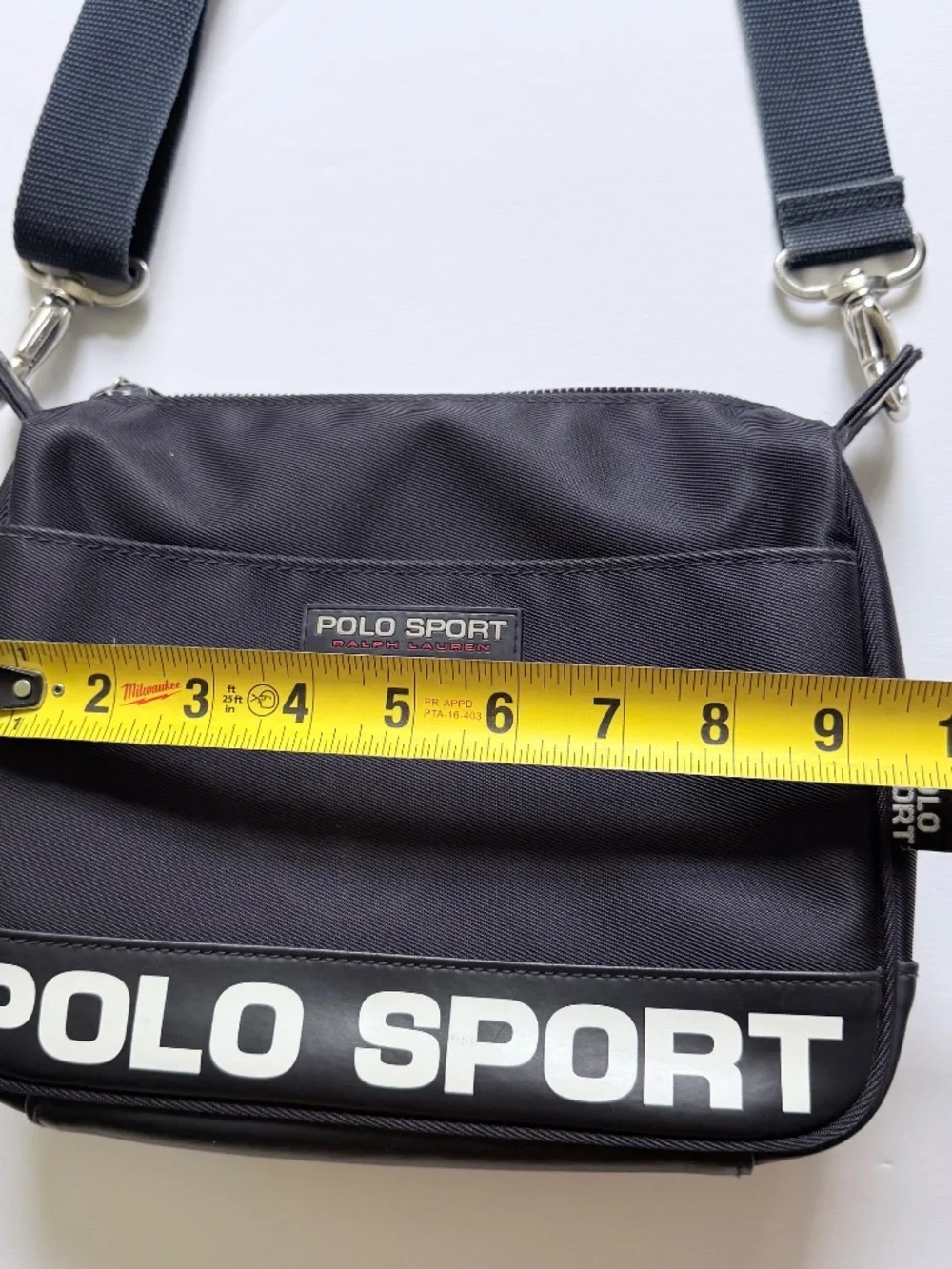 Vintage Polo Sport Ralph Lauren Dark Navy Nylon Crossbody Bag